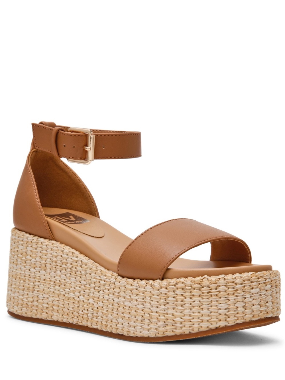 DV by Dolce Vita Tan Platform Espadrille Ankle-Strap Sandal